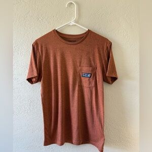 Patagonia hybrid pocket responsibili-tee. Orange, men’s small. Like new.